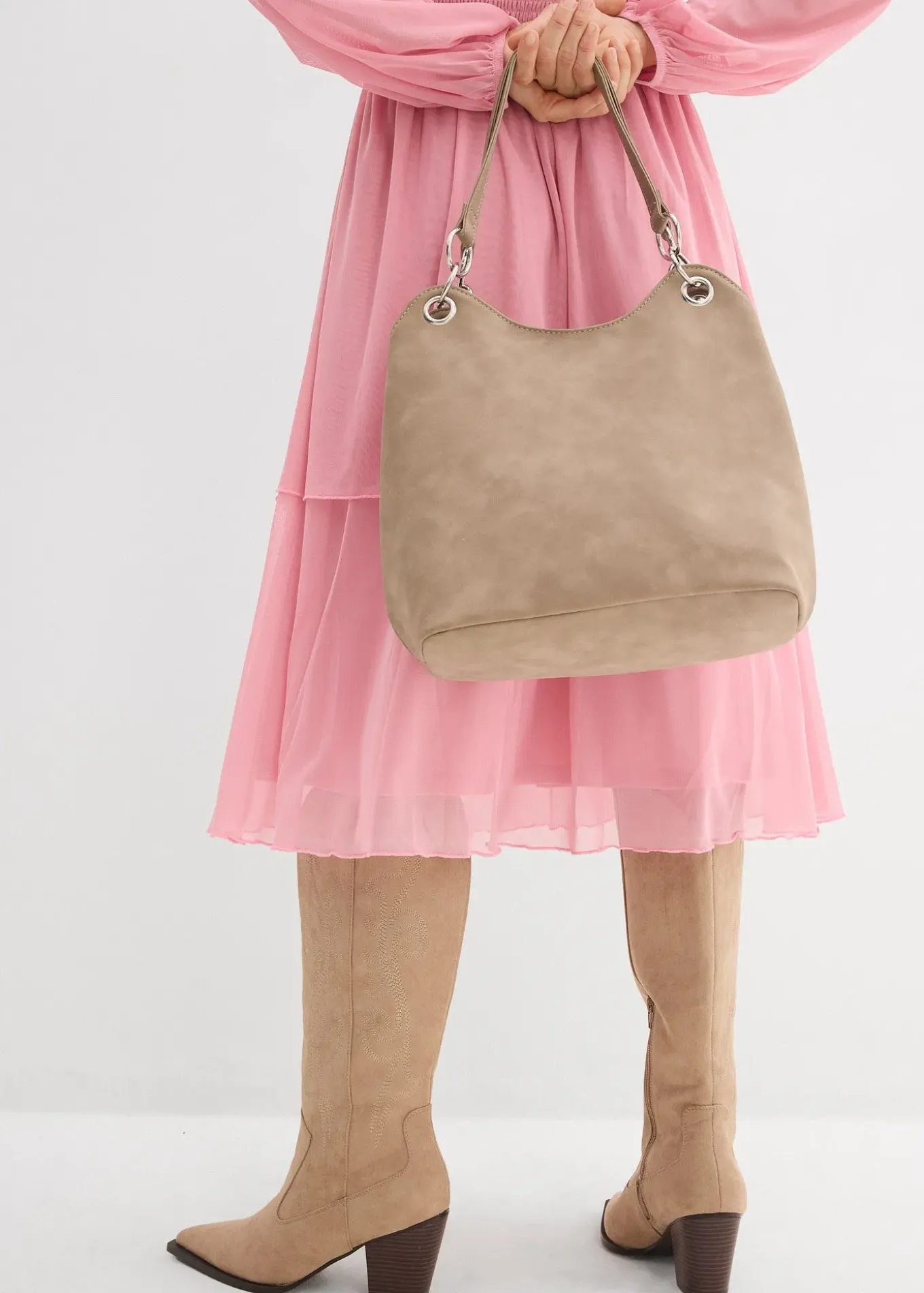 Robe en jersey et mesh fin