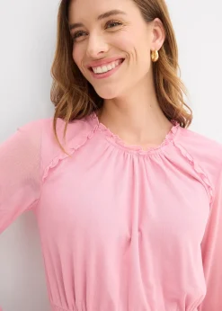 Robe en jersey et mesh fin