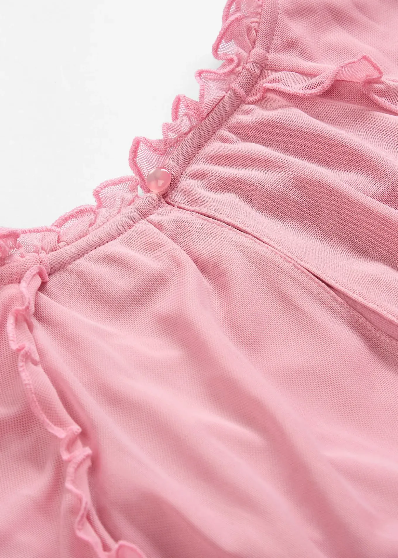 Robe en jersey et mesh fin