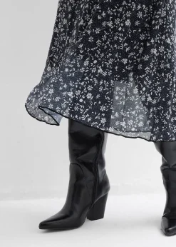 Robe en jersey et mesh fin