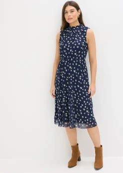 Robe en jersey et mesh fin