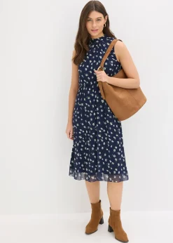 Robe en jersey et mesh fin