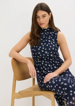 Robe en jersey et mesh fin