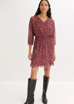 Robe en jersey et mesh fin