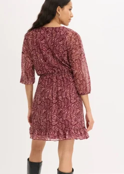 Robe en jersey et mesh fin