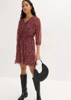 Robe en jersey et mesh fin