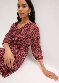 Robe en jersey et mesh fin