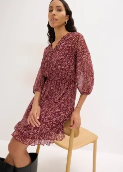 Robe en jersey et mesh fin