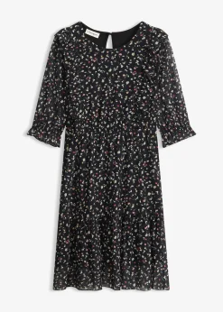 Robe en jersey et mesh fin