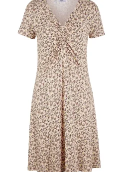 Robe en jersey longueur genou en viscose mélangée