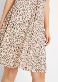 Robe en jersey longueur genou en viscose mélangée