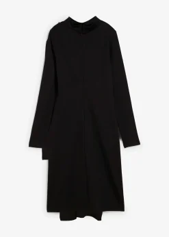 Robe en jersey milano à col montant