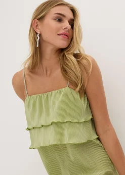 Robe en jersey plissé