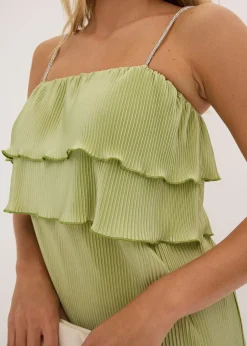 Robe en jersey plissé