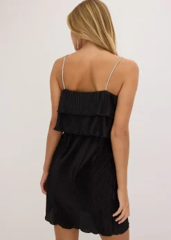 Robe en jersey plissé