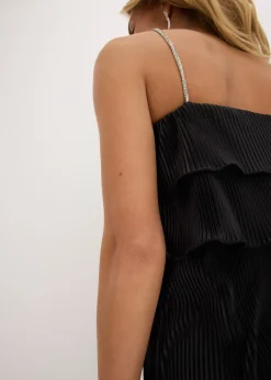 Robe en jersey plissé