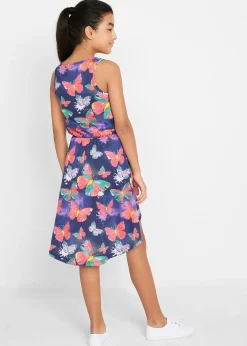 Robe en jersey, plus longue derrière