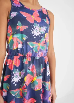 Robe en jersey, plus longue derrière