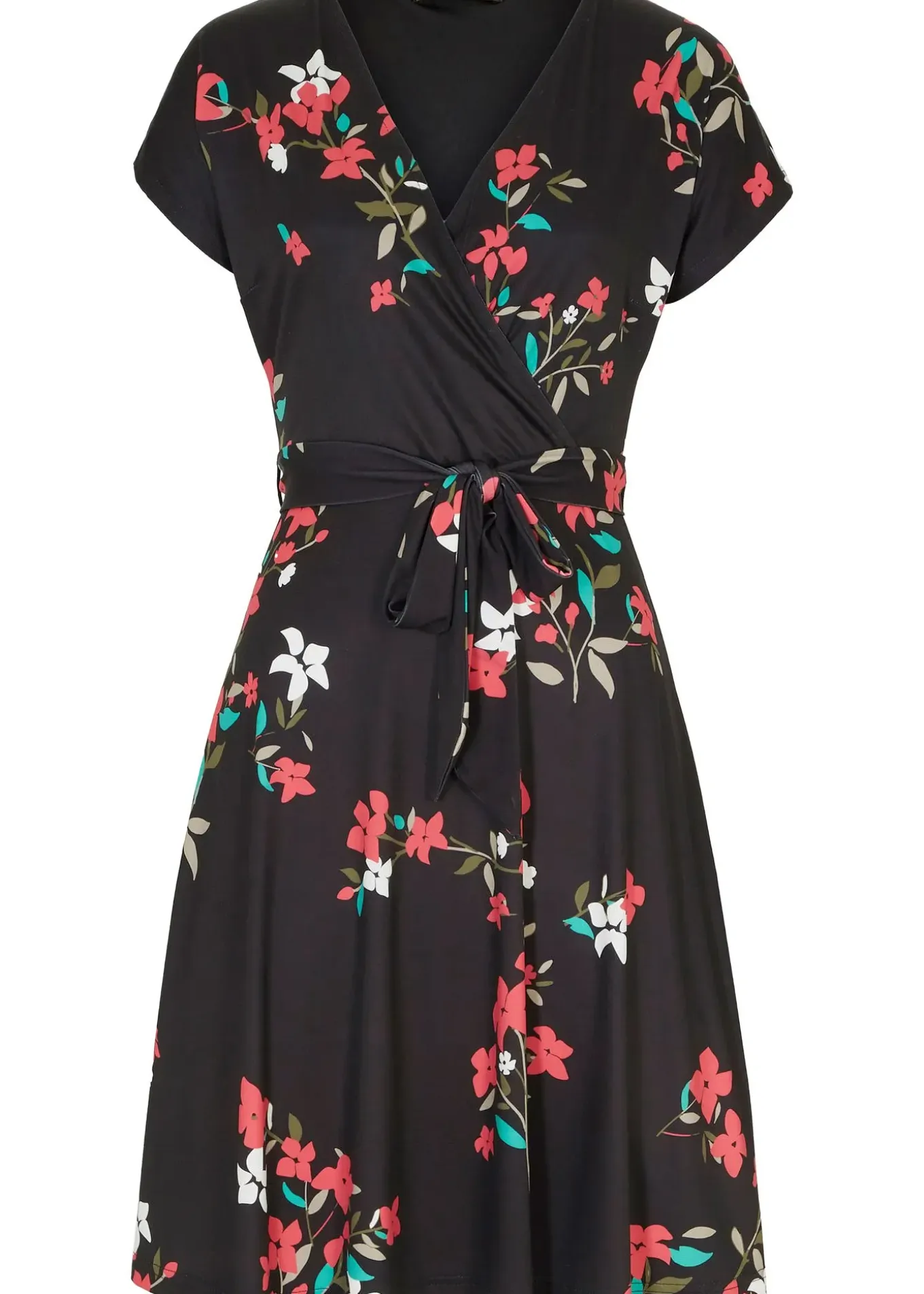 Robe en jersey style portefeuille