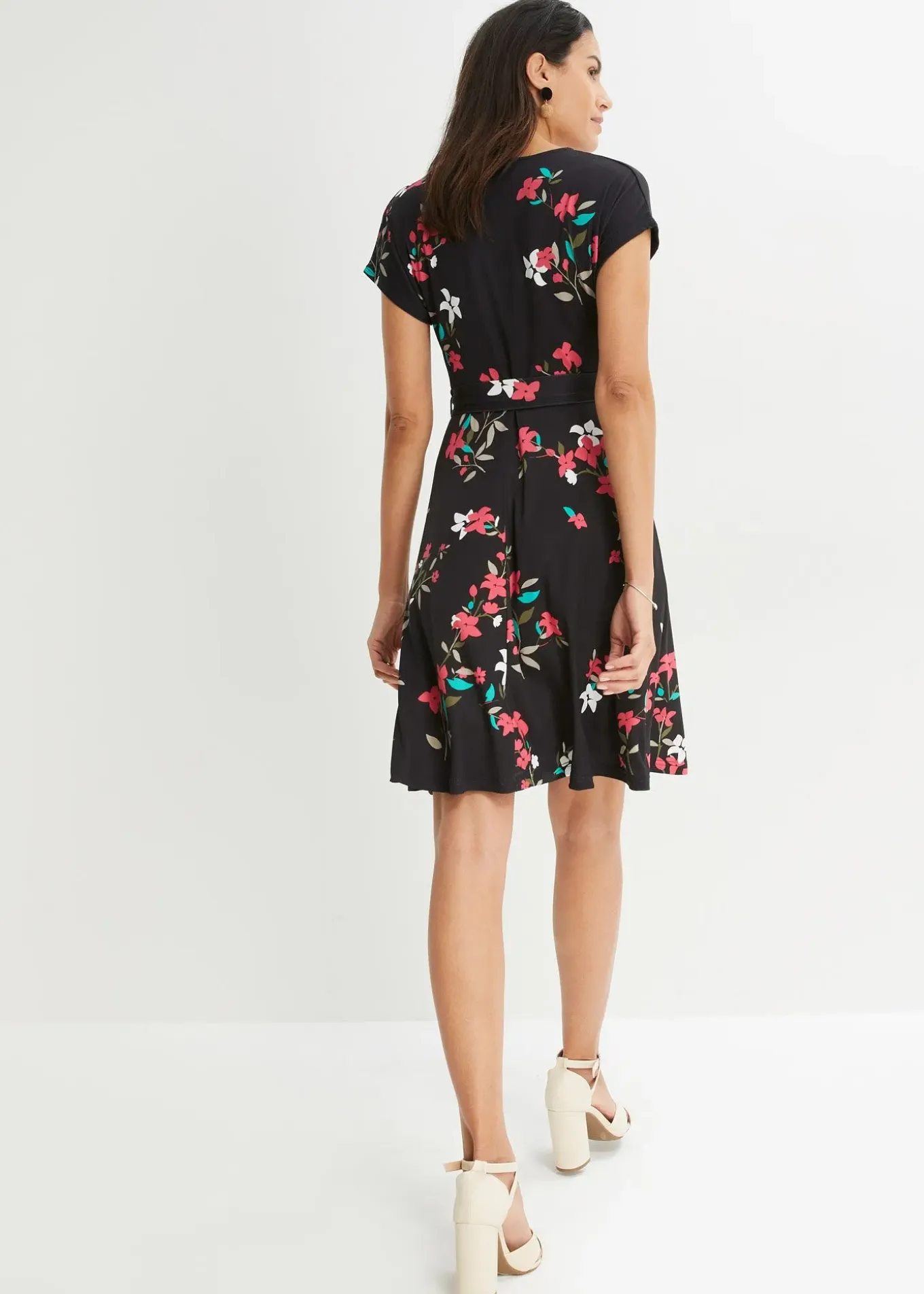 Robe en jersey style portefeuille