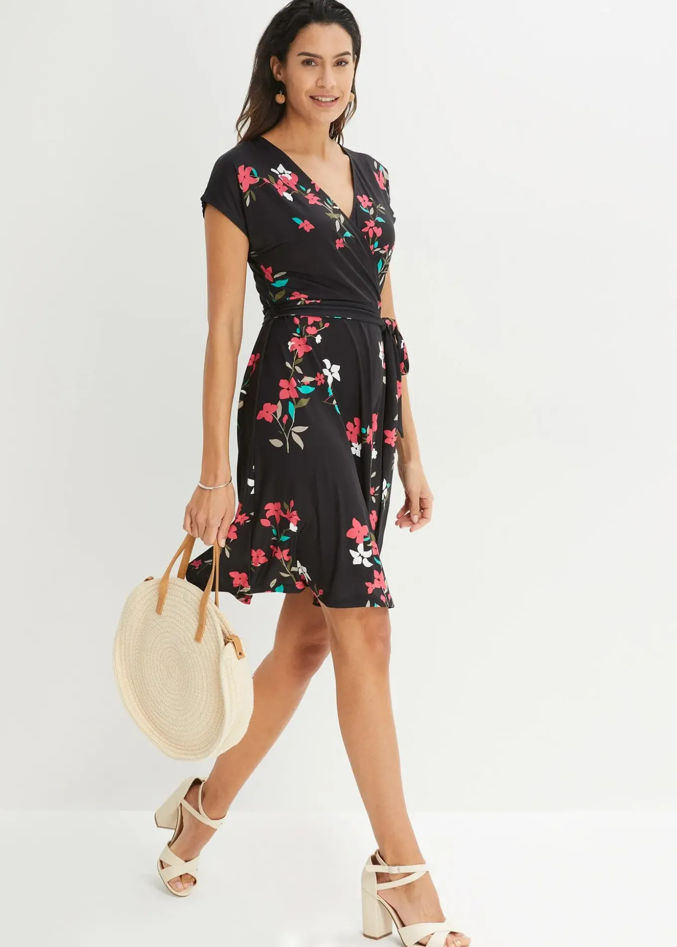 Robe en jersey style portefeuille