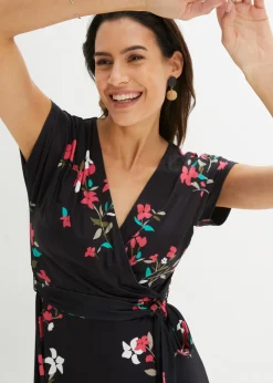 Robe en jersey style portefeuille