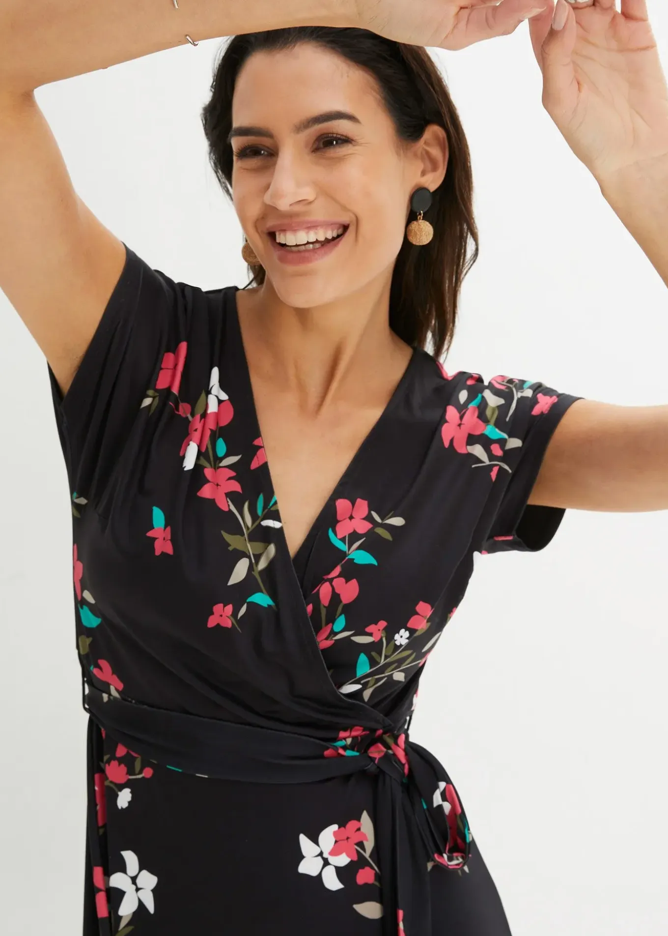 Robe en jersey style portefeuille