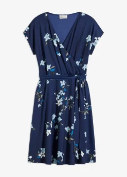 Robe en jersey style portefeuille