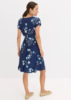 Robe en jersey style portefeuille