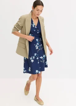 Robe en jersey style portefeuille