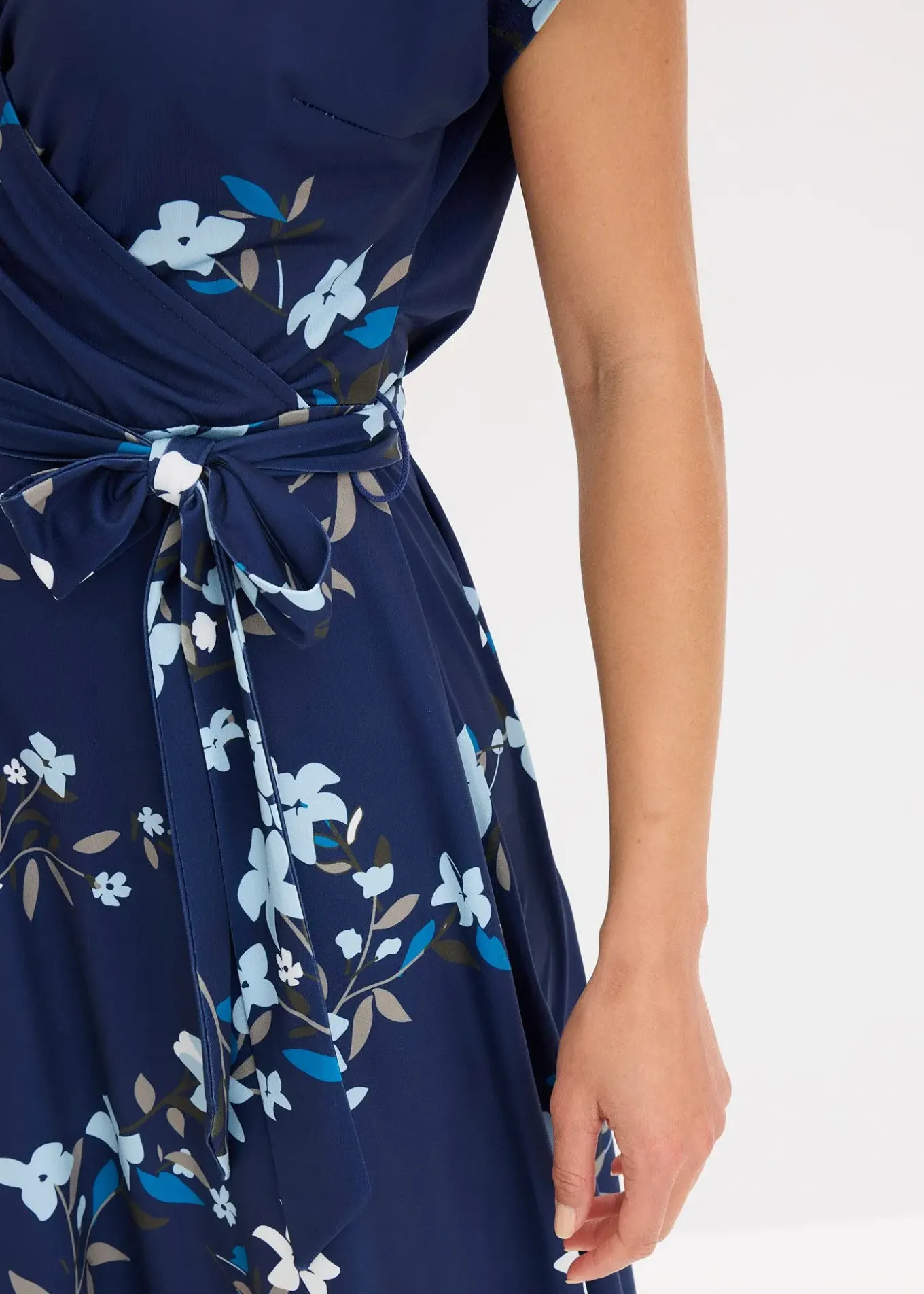 Robe en jersey style portefeuille