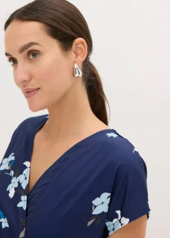 Robe en jersey style portefeuille