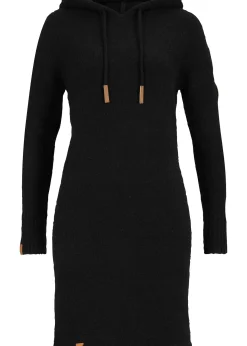 Robe en maille à capuche