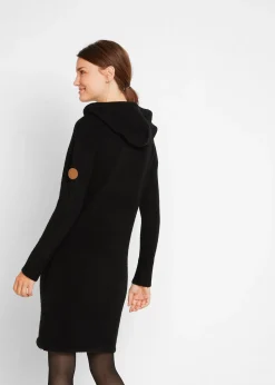 Robe en maille à capuche