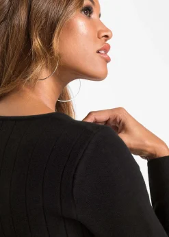 Robe en maille à carreaux