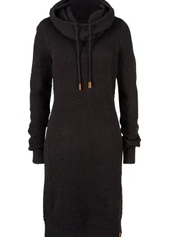 Robe en maille à col châle