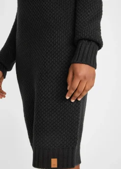 Robe en maille à col châle