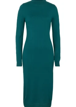 Robe en maille à col montant