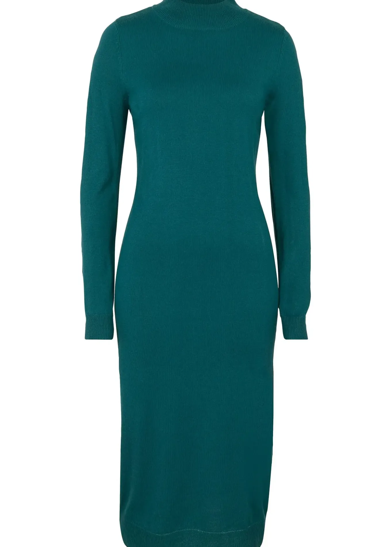 Robe en maille à col montant