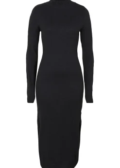 Robe en maille à col montant