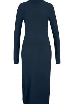 Robe en maille à col montant