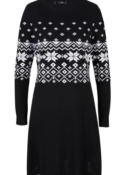 Robe en maille à motif norvégien