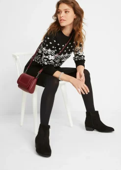 Robe en maille à motif norvégien