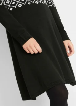 Robe en maille à motif norvégien