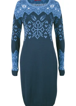 Robe en maille à motif norvégien