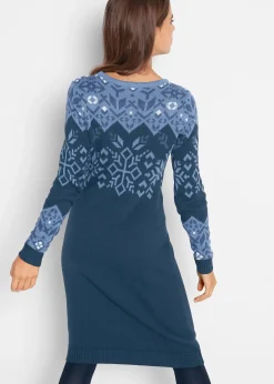 Robe en maille à motif norvégien