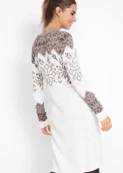 Robe en maille à motif norvégien