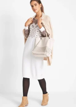 Robe en maille à motif norvégien