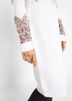 Robe en maille à motif norvégien