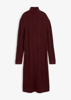 Robe en maille à motif torsadé